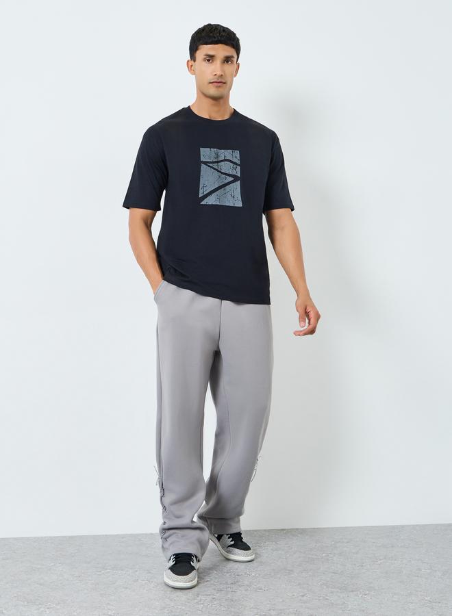 ستايلي تيشيرت واسع بطبعة جرافيك - Image 1